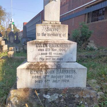 HARKNESS Henry John 1865-1926 & Ellen -1904
