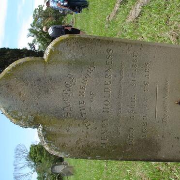 HOLDERNESS Henry -1887