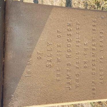 HODGSON James 1808-1872 &amp; Sally -1884