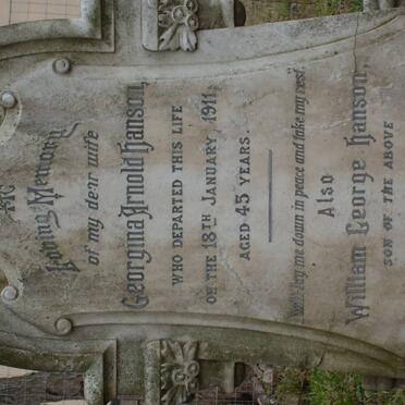 HANSON Georgina Arnold -1911 :: HANSON William George -1917