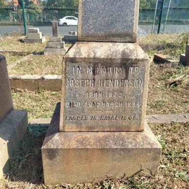 HENDERSON Joseph 1825-1899