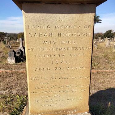 HODGSON Sarah -1879