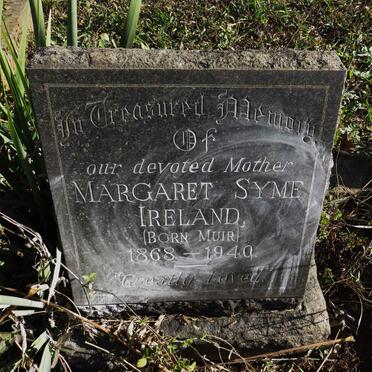 IRELAND Margaret Syme nee MUIR 1868-1940