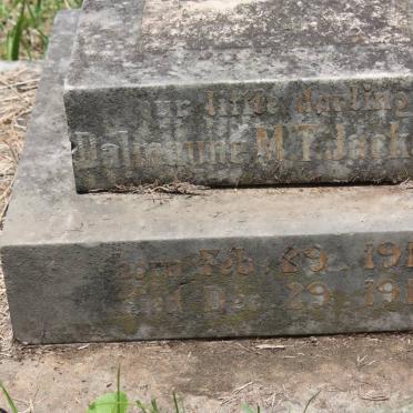 JACKSON Dalmaune M.T. 1916-1916