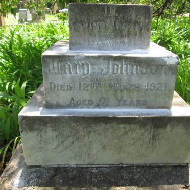 JOHNSON Mary -1921