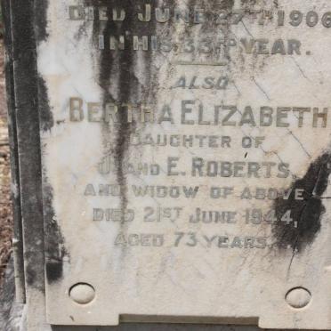 JENKINS Joseph Scarborough -1906 &amp; Bertha Elizabeth ROBERTS -1944