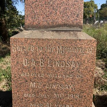 LINDSAY D.A.B. -1915