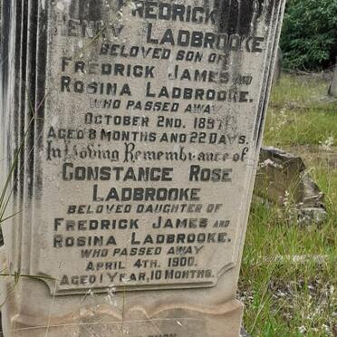 LADBROOKE Fredrick Henry -1897 :: LADBROOKE Constance Rose -1900