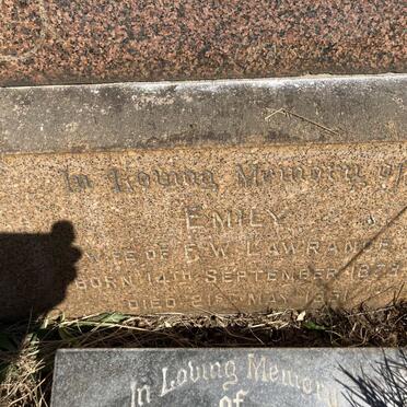 LAWRANCE Emily 1873-1951