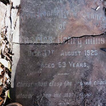 MILLS Charles Henry -1926