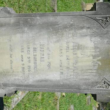 MERRYWEATHER James -1906 &amp; Hannah BILBOROUGH -1909-