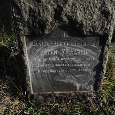 MCHARDIE Helen 1860-1927