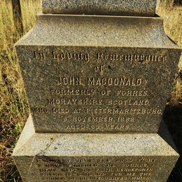 MACDONALD John -1882