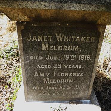 MELDRUM Janet Whitaker -1919 :: MELDRUM Amy Florence -1919