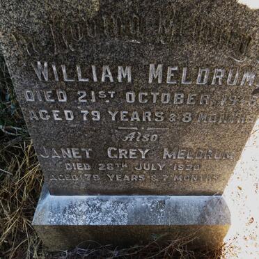 MELDRUM William -1916 & Janet Grey -1920