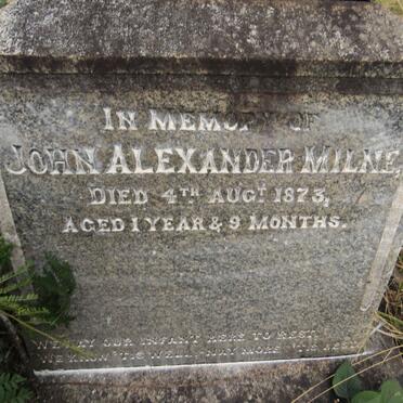 MILNE John Alexander -1873