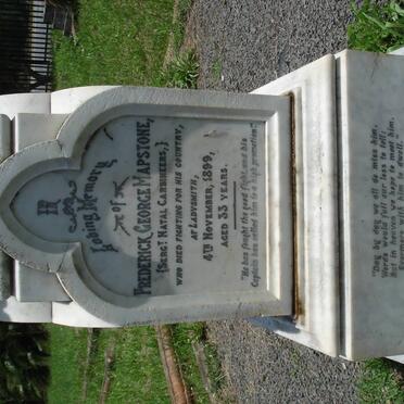 MAPSTONE Frederick George -1899