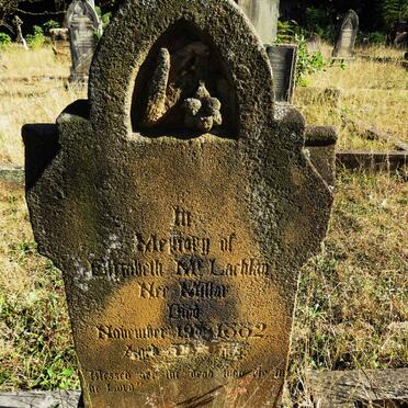 MCLACHLAN Elizabeth nee MILLER -1882