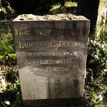 MCLENNAN Roderick -1925 & Ada Letitia -1937