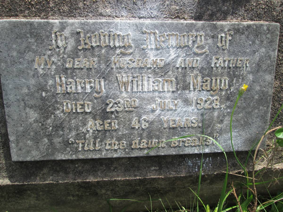 MAYO Harry William -1928