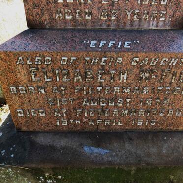 MCFIE William 1838-1920 :: MCFIE Elizabeth 1878-1915 _2