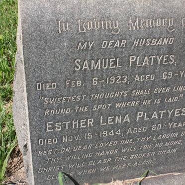 PLATYES Samuel -1923 &amp; Esther Lena -1944