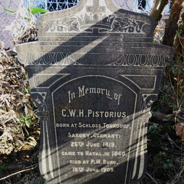 PISTORIUS C.W.H 1819-1909