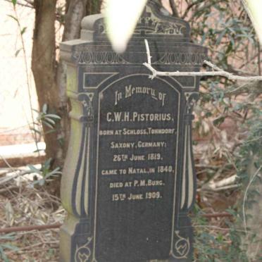 PISTORIUS C.W.H. 1819-1909