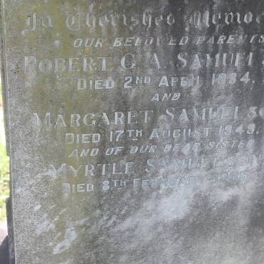 SAMUELSON Robert C. A. -1934 &amp; Margaret -1949 :: SAMUELSON Myrtle -1935