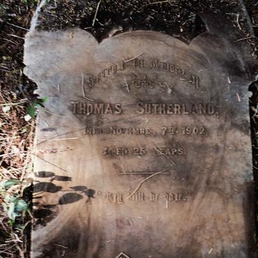 SUTHERLAND Thomas -1902