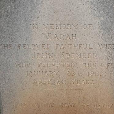 SPENCER Sarah -1889