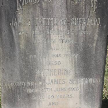 SHERWOOD James -1920 &amp; Katherine -1918 :: SHERWOOD James Frederick -1900