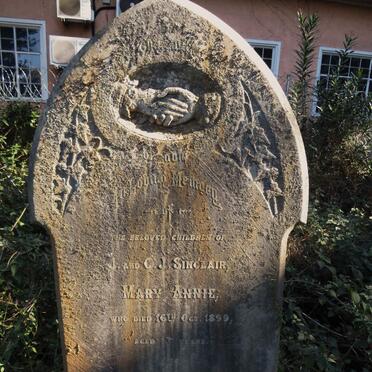 SINCLAIR Mary Annie -1899 ::  SINCLAIR William Herman -1900