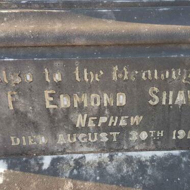 SHAW F. Edmond -1917
