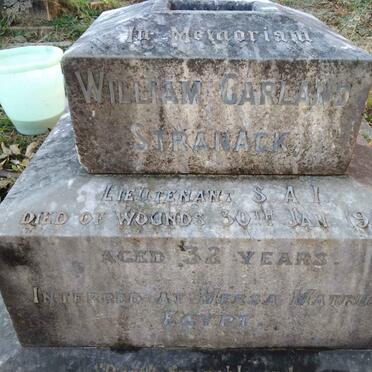 STRANACK William Garland -1916