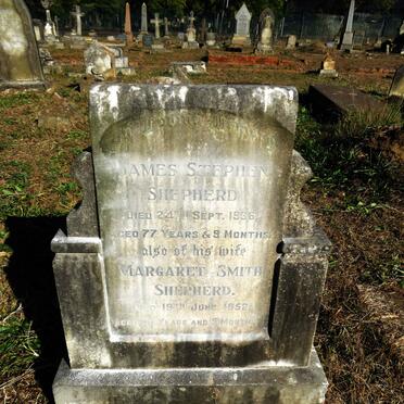 SHEPHERD James Stephen -1936 & Margaret Smith -1952
