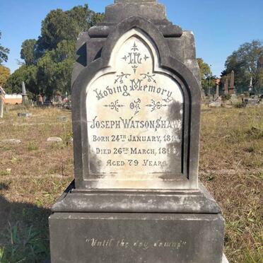 SHAW Joseph Watson 1819-1898