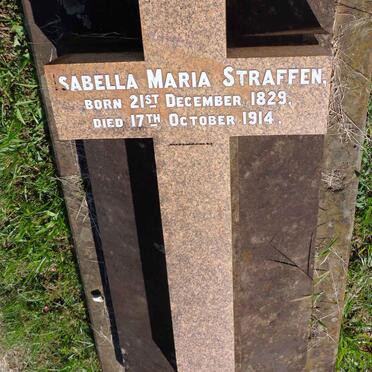 STRAFFEN Richard Wilson -186? &amp; Isabella Maria 1829-1914