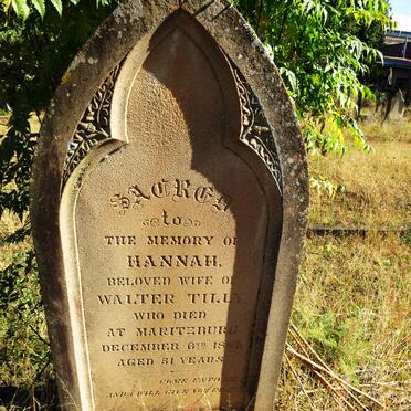 TILLY Hannah -1884