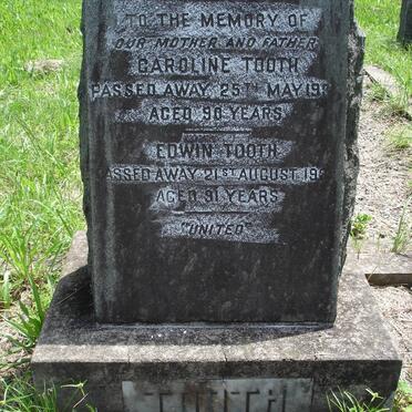 TOOTH Edwin -1939 &amp; Caroline -1934