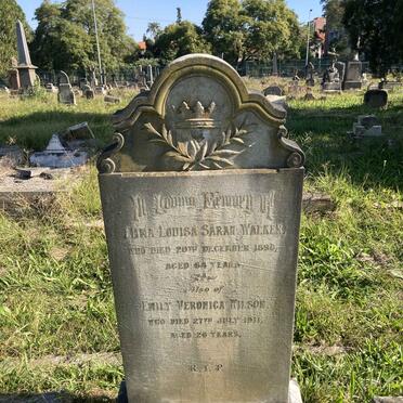 WALKER Emma Louisa Sarah -1890 :: WILSON Emily Veronica -1911