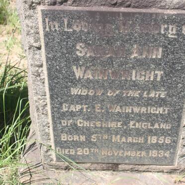 WAINWRIGHT Sarah Ann 1856-1934