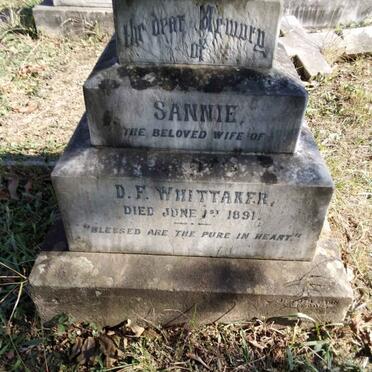 WHITTAKER Sannie -1891