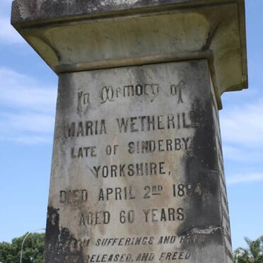 WETHERILL Maria -1894