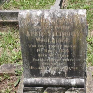 WOOLRIDGE Annie Salisbury -1934