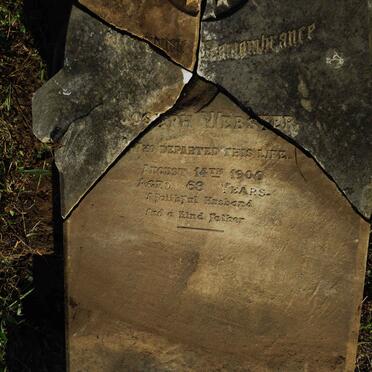 WEBSTER Joseph -1900