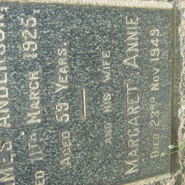 ANDERSON James -1925 &amp; Margaret Annie -1949