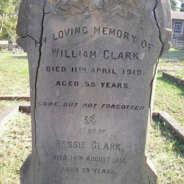 CLARK William -1919 &amp; Bessie -1951