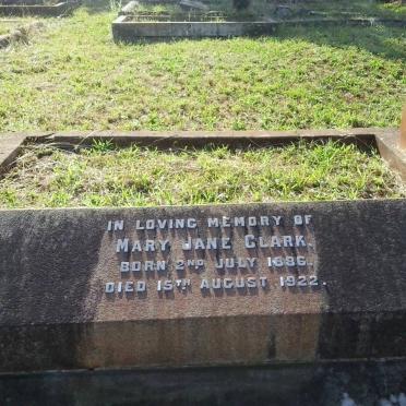 CLARK Mary Jane 1886-1922