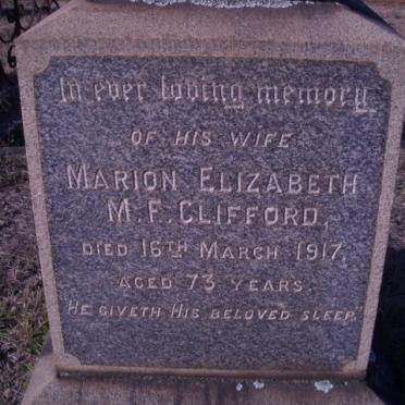 CLIFFORD Marion Elizabeth M.F. -1917